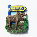 Europe Sweden 3D Fridge Magnets Tourism Souvenir Refrigerator Magnets Sticker Collection Handicraft Decoration Articles