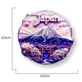 Asia Japan Resin 3D Fridge Magnets Tourism Souvenir Refrigerator Sticker Handicraft Gift Decoration