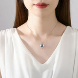 KALETINE Fashion Turkish Evil Eye Necklace Pendant 925 Sterling Silver Choker For Women Accessories Luck Friendship Jewelry Gift