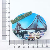 North America USA New York San Francisco Puerto Rico Fridge Magnets Tourism Souvenir Refrigerator Magnetic Collection Gift