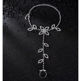 New Trendy Summer Daisy Flower Chain Anklet Connecting Foot Finger Bracelet Barefoot Anklets for Women Bohemian Beach Foot Chain