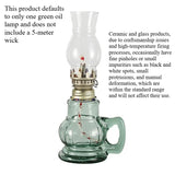 1 Retro Kerosene Candle Holder Windproof Oil Lamp with Glass Cover, Suitable for Emergency Lighting and Indoor Decoration