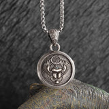 Retro Fashion Seven Angels Magic Circle Solomon's Seal Necklace Pendant Men's Lucky Amulet Jewelry