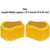 1 Pair Drum Horn Band Tassel Fringe Chain Shoulder Badge Applique Epaulet Clothing Uniform Party Performance Costume Accessories