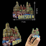 Germany Fridge Magnets  Cologne Dresden Travel Memorial Magnetic Refrigerator Stickers Gift Room Decoration Collectio