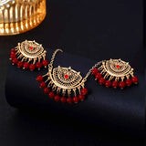 Luxury Retro Indian Crystal Bridal Jewelry Set Ethnic African Beads Tassel Jhumka Rhinestone Earrings Necklaces Sets Bijoux Gift