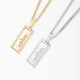 100 Dollar Bill Necklace Stainless Steel for Men Women High Quality Fashion Jewelry Exquisite Gift