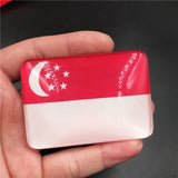 Creative Crystal Glass Nation Flag Fridge Magnet World Country Nation Flag Refrigerator Magnets Magnetic Stickers Resin Crafts