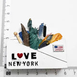 North America USA New York San Francisco Puerto Rico Fridge Magnets Tourism Souvenir Refrigerator Magnetic Collection Gift