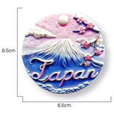 Asia Japan Resin 3D Fridge Magnets Tourism Souvenir Refrigerator Sticker Handicraft Gift Decoration
