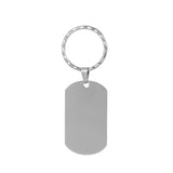 Custom Laser Engrave Photo Text Tag Key Chain Stainless Steel Personalized Name Date Key Ring  Anniversary Gift Daily Jewellery