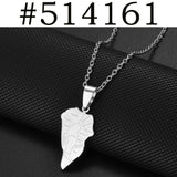 Anniyo Spain La palma Islands Map Pendant Neckalces For Women Girls Stainless Steel Ethnic Jewelry #514162