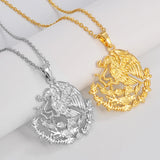 Anniyo Estados Unidos Mexicanos Pendant Necklaces for Women Men United Mexican States Mexico Jewelry #330506