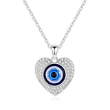 KALETINE Fashion Turkish Evil Eye Necklace Pendant 925 Sterling Silver Choker For Women Accessories Luck Friendship Jewelry Gift