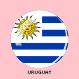 South America Countries Flag Magnet Fridge Argentina Brazil Chile Peru Flag Glass Refrigerator Magnets Stickers Home Decor Gift