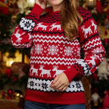 2025 Christmas Sweaters Women Men Boys Girls Matching Outfits Couples Kids Casual Knitwear Long Sleeve Jumpers Xmas Family Look