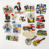 3d resin Fridge magnets Portugal Lisboa Tourism Souvenirs Magnetic Refrigerator Stickers For Home Decoration