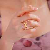 Cazador Trendy Animal Horse Women's Ring Stainless Steel Finger Rings Birthday Anniversary Couple Gift Jewelry 2024 Wholesale