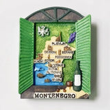 Montenegro Fridge Stickers Budva Travelling Souvenirs Kotor Fridge Magnets Home Decoration Wedding Gifts
