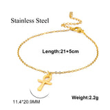 Lucktune Egypt Ankh Cross Anklets Key of Life Anklet Bracelet Stainless Steel Sandals Foot Chain Beach Jewelry for Women Gift