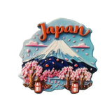 Asia Japan Resin 3D Fridge Magnets Tourism Souvenir Refrigerator Sticker Handicraft Gift Decoration