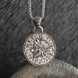 Retro Fashion Seven Angels Magic Circle Solomon's Seal Necklace Pendant Men's Lucky Amulet Jewelry