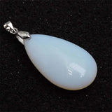 20x35mm Natural Labradorite Tiger's Eye Stone Crystal Howlite Aventurine Lapis Opal Jasper Water Drop Women Men Pendant Bead