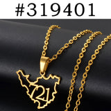 Anniyo Sint Maarten and Saint-Martin Island 721 Area Code Pendant Necklaces for Women Girls Saint Martin SXM Jewelry #319401