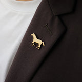 Personalized Design Horse Brooch Represents Peace, Exquisite Gift, Stainless Steel Wedding Party Jewelry