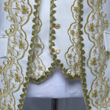 European Gold-encrusted Vintage Court Tuxedo Men's Stand-up Collar Embroidered Suit Three-piece Set  Opera House, Stage Costumes