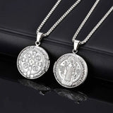 Vnox Stainless Steel Free Photo Custom Necklace For Women Men,Can Open Round Photo Box Pendent,Jewelry Gifts To Husband Wife