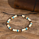 Bohemia Beads Chain Anklets Bracelets for Men, Black Handmade Braided Rope Cord Surfer Anklet, Summer Holiday Beach Foot Jewelry