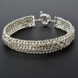 Dubai Copper Link Chain Bracelets for Unisex 18K Gold Plated Wristband Miami Curb Punk Classic Hand Jewellery Party Gift