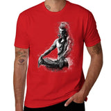 Majestic lord Shiva in Eternal meditation - Black and white T-Shirt custom shirt tops anime summer tops luxury clothes men
