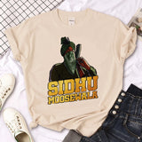 Sidhu Moosewala Tee women manga funny graphic t-shirts female graphic clothes