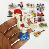 3d resin Fridge magnets Portugal Lisboa Tourism Souvenirs Magnetic Refrigerator Stickers For Home Decoration