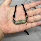 Tibetan Style Agate Dzi Bead Jewelry Accessories Necklace Handmade Fashion Unisex Pendant