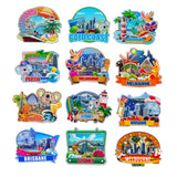Decorative Magnets for Gold Coast Cairns Perth Brisbane Melbourne Sydney Melbourne Australia City Landmark Unique Souvenirs