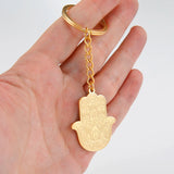 Dawapara Stainless Steel Fatima Hamsa Hand Egyptian Evil Eye Pendant Necklace Success and Protection Lucky Amulet