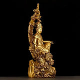 Copper Guanyin Bodhisattva Ornaments  Home Office Consecrated Buddha Statue Home Living Decor