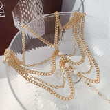 Women's Charm Metal Pearl Anklet Golden Multilayer Foot Chain Bohemia Fashion Rhinestone Ankle Bracelet Beach Jewelry Accessory