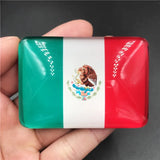 Creative Crystal Glass Nation Flag Fridge Magnet World Country Nation Flag Refrigerator Magnets Magnetic Stickers Resin Crafts