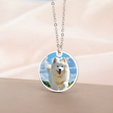 Sipuris Custom Photo Picture Necklace Stainless Steel Personalized Medallion Memory Pendant Necklace Jewelry Weddings Gifts