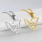 Anniyo Sint Maarten and Saint-Martin Island 721 Area Code Pendant Necklaces for Women Girls Saint Martin SXM Jewelry #319401