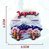 Asia Japan Resin 3D Fridge Magnets Tourism Souvenir Refrigerator Sticker Handicraft Gift Decoration