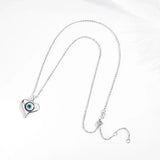KALETINE Fashion Turkish Evil Eye Necklace Pendant 925 Sterling Silver Choker For Women Accessories Luck Friendship Jewelry Gift
