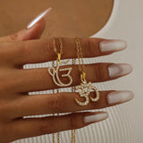 3D Personalized Punjabi Sikh Symbol Necklace Copper Material Hindi Hindu Jewelry Exquisite Religious Symbol Pendant