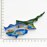 Europe Cyprus 3D Flavour Fridge Magnet Tourist Souvenirs Refrigerator Magnetic Stickers Travel collection Gift
