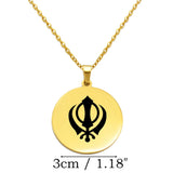 India Punjab Map Sikh Sikhism Pendant Necklaces Sikhs Jewelry Stainless Steel #D2010