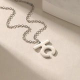Personalized Punjabi Letter Necklace Sikh Symbol Stainless Steel Fine Jewelry Memorial Jewelry Customized With Any Symbol